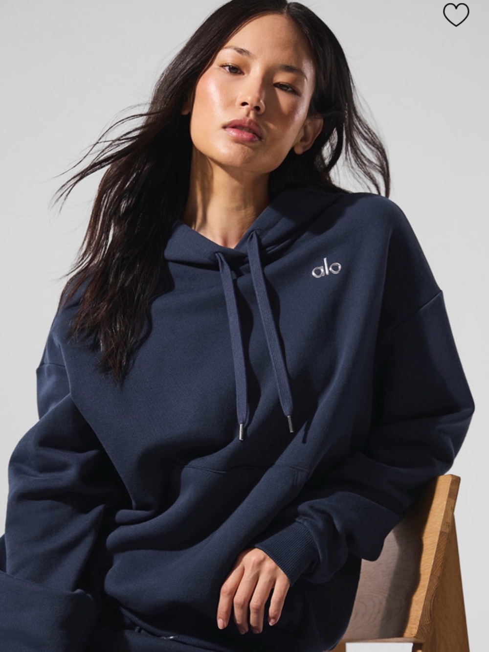 ALO Yoga Navy Pullover Hoodie